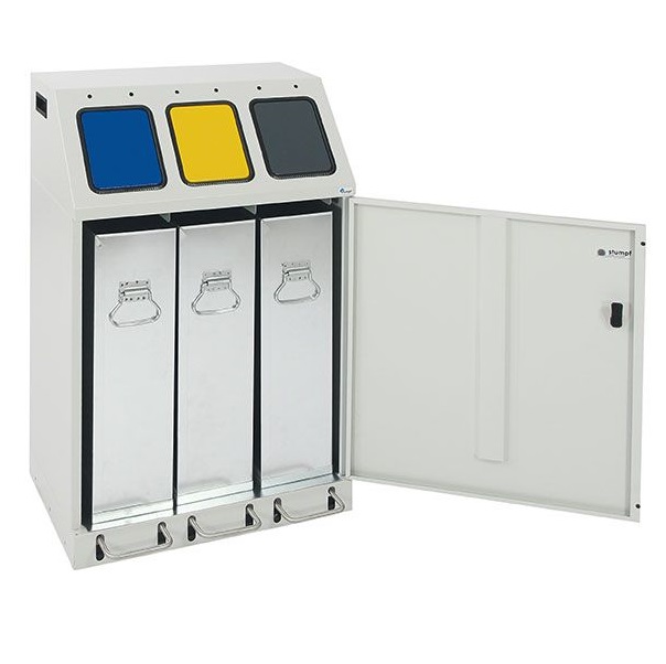 Cos colectare selectiva TRIPLEX cu pedala - imagine 4